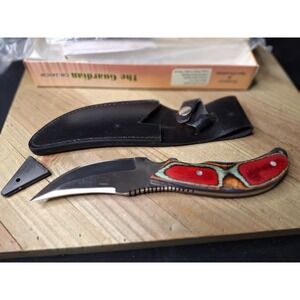 Chipaway Cutlery The Guardian Fixed Blade Knife Surgical Steel Colored Wood